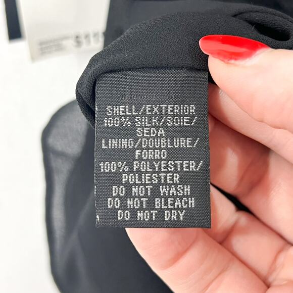 VTG Kenneth Cole Beads of Paradise Black Silk Beaded Skirt 4 Flirty Feminine NWT - Picture 7 of 7